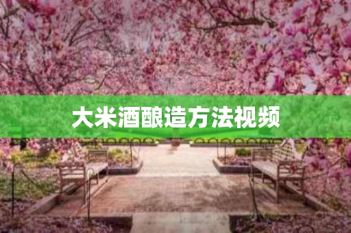 大米酒酿造方法视频