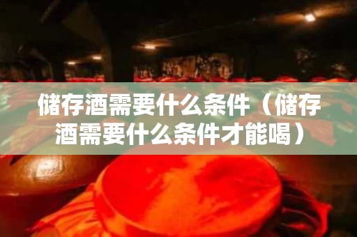 储存酒需要什么条件（储存酒需要什么条件才能喝）