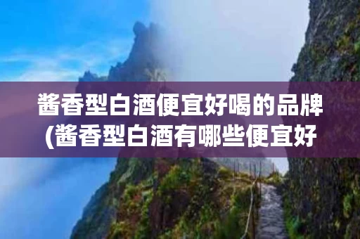 酱香型白酒便宜好喝的品牌(酱香型白酒有哪些便宜好喝的)
