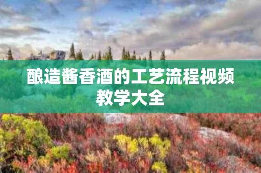 酿造酱香酒的工艺流程视频教学大全