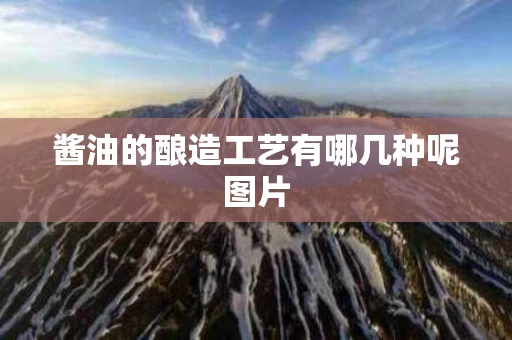 酱油的酿造工艺有哪几种呢图片