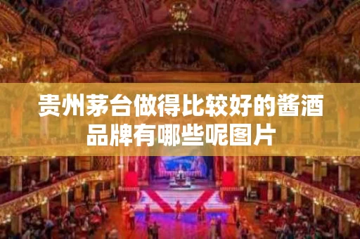 贵州茅台做得比较好的酱酒品牌有哪些呢图片