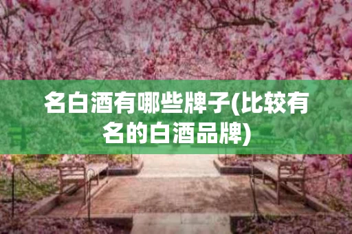 名白酒有哪些牌子(比较有名的白酒品牌)