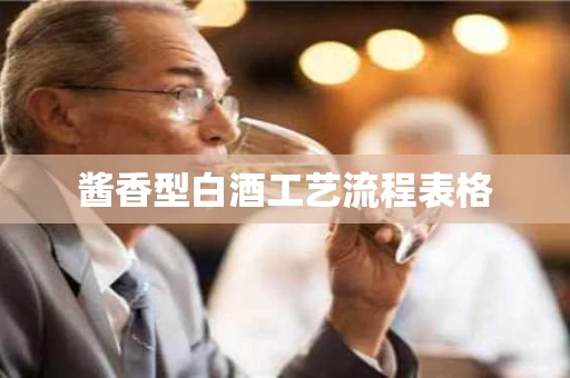 酱香型白酒工艺流程表格