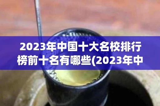 2023年中国十大名校排行榜前十名有哪些(2023年中国十大名校排行榜前十名有哪些呢)