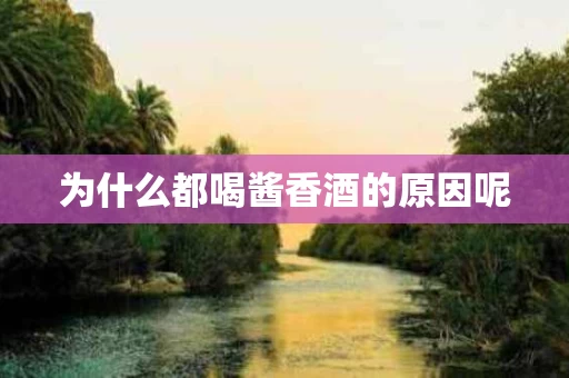 为什么都喝酱香酒的原因呢