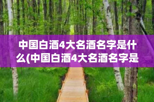 中国白酒4大名酒名字是什么(中国白酒4大名酒名字是什么呢)