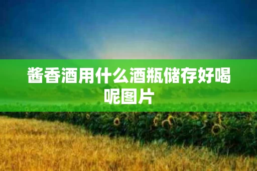 酱香酒用什么酒瓶储存好喝呢图片