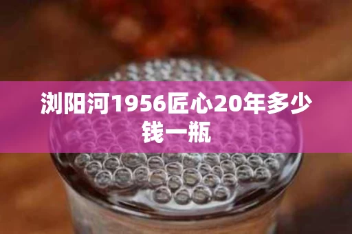 浏阳河1956匠心20年多少钱一瓶