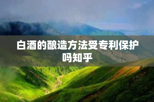 白酒的酿造方法受专利保护吗知乎