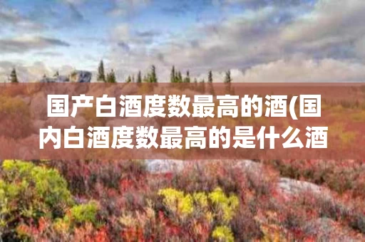 国产白酒度数最高的酒(国内白酒度数最高的是什么酒)