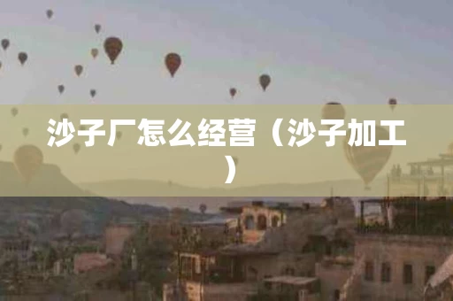 沙子厂怎么经营（沙子加工）