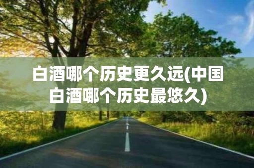 白酒哪个历史更久远(中国白酒哪个历史最悠久)