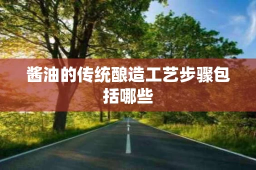 酱油的传统酿造工艺步骤包括哪些