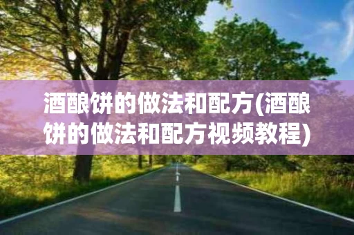 酒酿饼的做法和配方(酒酿饼的做法和配方视频教程)