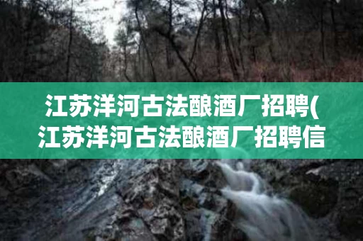 江苏洋河古法酿酒厂招聘(江苏洋河古法酿酒厂招聘信息)