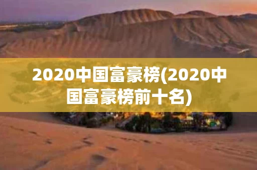 2020中国富豪榜(2020中国富豪榜前十名)