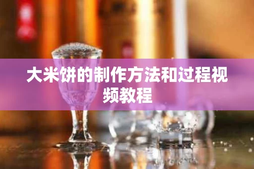 大米饼的制作方法和过程视频教程