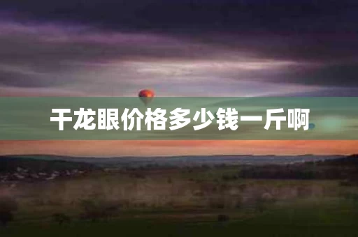 干龙眼价格多少钱一斤啊