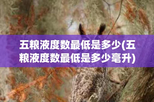 五粮液度数最低是多少(五粮液度数最低是多少毫升)