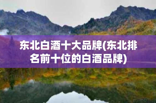 东北白酒十大品牌(东北排名前十位的白酒品牌)