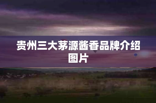 贵州三大茅源酱香品牌介绍图片