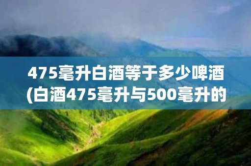 475毫升白酒等于多少啤酒(白酒475毫升与500毫升的区别)