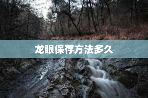 龙眼保存方法多久