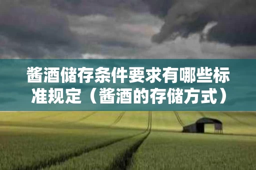 酱酒储存条件要求有哪些标准规定（酱酒的存储方式）