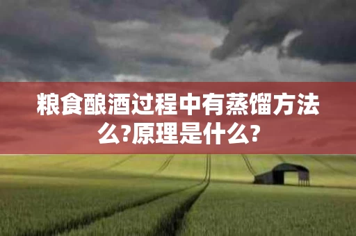 粮食酿酒过程中有蒸馏方法么?原理是什么?
